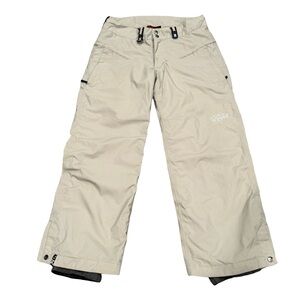 Beige Women’s Snow Pants - Outdoor Insulated Ski Pant